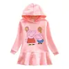 Nuevo Vestido Sudadera con Capucha para Niños Otoño e Invierno 2023 Dibujos Animados Niña Bebé Transfronterizo Casual Estilo Occidental