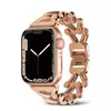 Adequado para Apple Watch iwatch8 geração 7654se novo signo do zodíaco pulseira de metal de aço inoxidável grande favoravelmente
