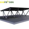Sistema de estrutura de suporte de liga de alumínio para garagem fotovoltaica
