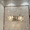 Lámpara Colgante Creativa de Celebridad de Internet para Restaurante de Hielo Artístico Simple, Lámpara Colgante Simple de Lava para Pasillo, Lámpara de Mesita de Noche para Dormitorio