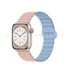 Correa de Reloj de Silicona Magnética de Dos Secciones y Dos Colores Adecuada para Apple Watch iWatch Correa Venta al por mayor transfronteriza de fabricantes de comercio exterior