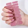 Adesivos de Unha com Glitter de Cor Sólida Sem Cozimento Removíveis Cola de Gelatina Adesivos de Unha Fornecimento Direto da Fábrica de Origem Seguro para Grávidas