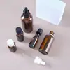 Frasco Conta-Gotas de Vidro Marrom Personalizado Profissional para Óleo Essencial, Frasco Original à Prova de Vazamentos e à Prova de Luz, Frasco para Produtos de Aromaterapia e Cuidados com a Pele