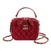 Mini Bolso de Mano Estilo Chanel con Costura de Diamantes para Mujer, Lujo de Nicho Terciopelo Transfronterizo Caja Alta Gama para Niños Bolso Cruzado