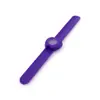 Pulsera de silicona de tubo redondo al por mayor Reloj de aplauso infantil con cabeza de Apple Reloj de presión desmontable Pulsera de silicona