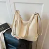 Bolsa retrô de grande capacidade para o dia a dia para mulheres, nova bolsa de ombro transversal casual versátil e na moda, mochila de dupla alça multiuso