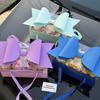 Caja de Flores con Lazo de Moño, Caja de Regalo Transparente para Frutas y Flores, Caja de Flores de Rosa para el Día del Maestro de Navidad, Caja Portátil para Pastel de Flores