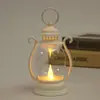Linterna Retro Nueva Transfronteriza Vela Digital LED Lámpara de Aceite Pequeña Decoración de Atmósfera Creativa Regalo Linterna de Viento Linterna de Caballo