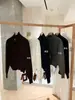 Liquidación, Sin Devoluciones ni Cambios. Cardigan Tejido Minimalista Estilo Coreano Grueso Versátil Ajustado Doble Cremallera Cuello Alto Manga Larga W7813