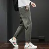 Bonitos Pantalones Casuales Nuevos de Primavera y Otoño para Hombre, Holgados, Rectos, de Traje, Harem, Ropa de Trabajo, Algodón, Pantalones Deportivos, Moda