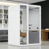 Sala à Prova de Som para Escritório Compartilhado, Cabine Silenciosa, Sensor Inteligente de Presença Humana, Ventilação, Iluminação, Design Moderno Minimalista