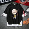 Camiseta de One Piece de manga corta con dibujos animados para hombre y mujer, con el logotipo de Esjobaro, Luffy y Solon de Barba Blanca.