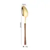 Juego de Cubiertos de Acero Inoxidable Estilo Retro con Patrón de Mármol, Estilo Occidental: Cuchillo, Tenedor, Cuchara, Cuchara de Postre, Cuchillo para Filete, Cucharilla de Café