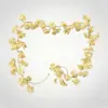 Enredadera de Flores Artificiales de Flor de Cerezo Transfronteriza con Hojas, Enredadera de Boda, Decoración de Fondo para Techo, Arreglo de Escena al por Mayor, Artificial