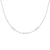 Venta Caliente Transfronteriza Estilo Coreano S925 Plata Estrella Mar Diamante Accesorios Cadena para Clavícula Mujeres Nicho Lujo Ligero Collar de Gama Alta