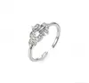 Promoção Quente Série Ano do Cavalo Fivela de Ferradura Anel Simples Luz de Anel Luxo High-End Diamante Incrustado Ano Zodiacal Par Presente de Ano Novo Dropshipping