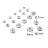 Cuentas Doradas de Acero Inoxidable 4-10mm Cuentas Pasantes Cuentas de Neumático Cuentas de Posicionamiento Cuentas para Pulsera Accesorios de Joyería DIY