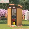 Armario de Almacenamiento Exterior, Cuarto de Almacenamiento Simple, Cobertizo para Herramientas de Jardín, Casa Modular Desmontable para Terraza, Casa Simple, Cobertizo de Metal
