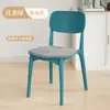 Silla de Comedor de Plástico Engrosado para Uso en Casa, Silla de Mesa de Comedor Moderna Minimalista, Taburete Comercial de Restaurante de Moda con Respaldo