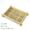 Cesta de Frutas Redonda Tecida à Mão de Bambu Cesta de Peneirar Hotel Fazenda Lanches de Chá Bandeja de Bambu Armazenamento Cesta de Bambu Cesta para Pão Cozido Decoração de Jardim de Infância