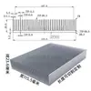 Disipador de Calor de Aluminio de Alta Potencia Ancho 100~119mm Disipador de Calor para Placa Base Disipador de Calor Electrónico