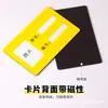 Sujetador de Velcro Suave de PVC Magnético Adhesivo Portatarjetas de Identificación Portatarjetas de Pecho Pegatina de Nombre para Armario de Cama de Prisión