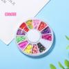 12-grid caixa de frutas cartoon peça de cerâmica macia unha peça de beleza diy joias acessórios slim encher alimentos e jogar acessórios