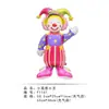 Globo de Película de Aluminio con Forma de Payaso, Base de Soporte Pequeña, Nuevo Circo Transfronterizo, Bola Decorativa para Fiesta de Cumpleaños Infantil