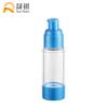 Sheng Qi Fabricantes Botella de Vacío de Plástico Traje Suministro Botellas de Empaque Cosmético Azul Procesamiento Personalizado Transparente Vacío Bot