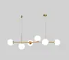 Nuevo candelabro minimalista de corona, lámpara de comedor estilo nórdico de hierro forjado, luz LED de bajo consumo, candelabro de cristal para habitación de princesa, estilo de mediados de siglo en color crema
