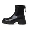 Botas Martin de Suela Gruesa para Mujer 2024 Otoño/Invierno Nuevo Estilo Coreano Botines Elásticos Ajustados al Tobillo