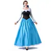 Nuevo Vestido de Princesa Europeo y Americano 2024 Falda Wrap Literaria de Cenicienta Disfraz de Cosplay de Halloween para Mujer