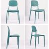 Silla de comedor apilable Three Tang para restaurante, moderna y sencilla, con respaldo, cómoda silla de arco para hotel, de plástico.