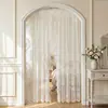 Suministro directo de fábrica de Amazon transfronterizo de cortinas visillo de encaje estilo pastoral francés para salas de estar, dormitorios, balcones y ventanales, ofreciendo tratamiento semi-opaco para ventanas