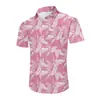 2026 Moda Europea y Americana Transfronteriza Nueva Tendencia Camisa Floral Impresa en 3D Hawaiana de Playa Casual Camisa de Manga Corta para Hombre
