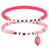 Pulsera de Amistad para Fans de Festival de Música Popular Transfronterizo para Mujer, Juego de Pulseras Apilables de Múltiples Capas, Pulseras de Cuentas de Arcilla Suave