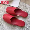 Novas Chinelos de Couro Japoneses Casal Casa Primavera e Outono Masculino e Feminino Antiderrapante Conjunto Casa Chinelos de Couro de Fábrica