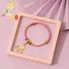 Estilo Caixa de Presente Pulseira Trançada Artesanal Bênção Festival do Barco-Dragão Corda Rosa Vermelha Pequeno Zongzi Corda de Cinco Cores Unissex