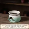 Conjunto de Chá Kung Fu, Fogareiro para Preparo de Chá, Aquecedor de Chá, Bule de Cerâmica Simples, Xícara de Chá, Porta Incenso, Conjunto Pequeno, Caixa de Presente, Lembrança
