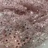 Encaje Bordado con Lentejuelas Perlas de Industria Pesada Tela de Malla Tela para Vestido de Boda Vestido de Noche Tela para Ropa DIY