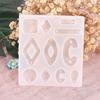 Molde de silicona para pendientes con pegamento de goteo de cristal, molde para pendientes, molde decorativo de placa entera hecho a mano