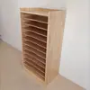 Estantería de almacenamiento Paper Studio Cartón Papel de dibujo Abierto Gabinete para niños Pequeños Sala de arte Almacenamiento Papel de dibujo Estante de arte Jardín de infantes 4K