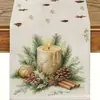 2026 Camino de Mesa Navideño Mantel Estampado Navideño Personalizado Decoración de Mesa para Fiesta Festiva Mantel Individual Transfronterizo