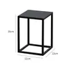 Soporte de Flores para Interiores de Hierro Forjado Estilo Nórdico, Estante de Almacenamiento Simple de Lujo Ligero de Pie para Sala de Estar Balcón, Mesa para Flores con Acabado de Pintura Nano