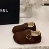 Zapatos Birkenstock que aumentan la altura para mujer, nuevo estilo 2026, otoño e invierno, cobertura total, felpa, suela gruesa, con forro polar, cálidos, zapatos de algodón
