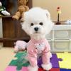 Pantalones para Caminar Perro Bixiong Teddy Lindos Universales Cuatro Estaciones Prueba de Polvo Estilo Extranjero Tulipan Mascota Pantalones a Prueba de Polvo para Mascota