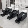 Cama para Lavar el Cabello de Salón de Peluquería Estilo Celebridad de Internet Semi-Reclinable Lavabo Profundo Cama para Lavar el Cabello Salón de Peluquería Cama para Enjuagar Cama para Cuidado y Crecimiento del Cabello