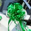 Decoração de Natal Transfronteiriça 6,4cm Tamanho Grande Flor Puxada à Mão Arranjo de Casamento Decoração de Carro de Casamento Bola de Flores Fita
