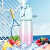 Garrafa Borrifadora Perfumada Copo de Água Sabor Fruta para Crianças Que Pode Borrifar Água para Mudar o Sabor, Aroma Multissabor, Copo Divertido