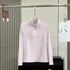 Camiseta de manga larga con media cremallera de forro polar, ajustada, elástica y versátil para otoño e invierno para mujer 13607